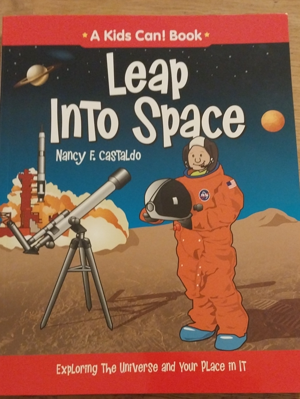 Leap Into Space Kids Book - Orange Cover